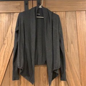 Express open cardigan gray size S